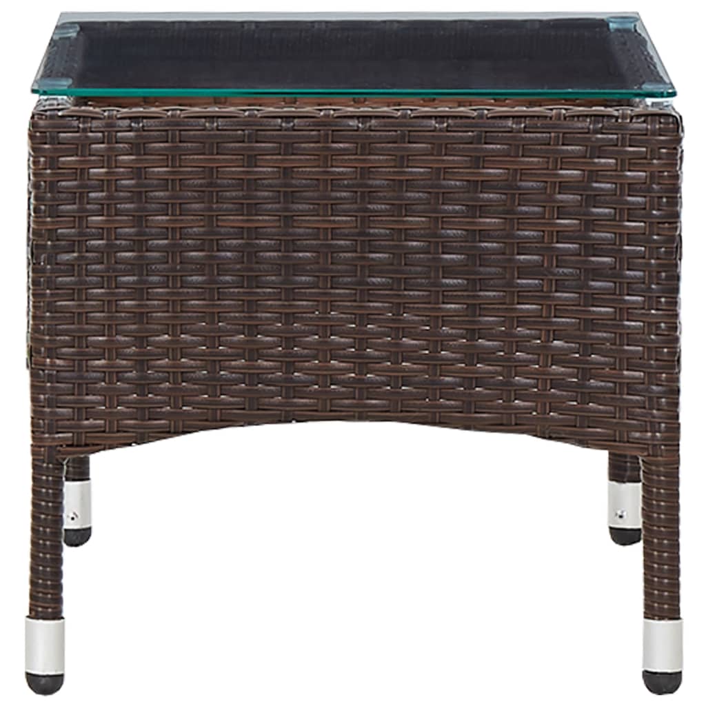 Salontafel 60x40x36 cm poly rattan