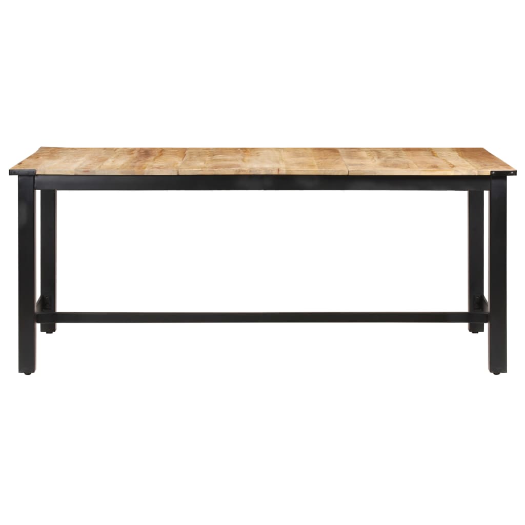 Eettafel 140x70x76 cm massief ruw mangohout