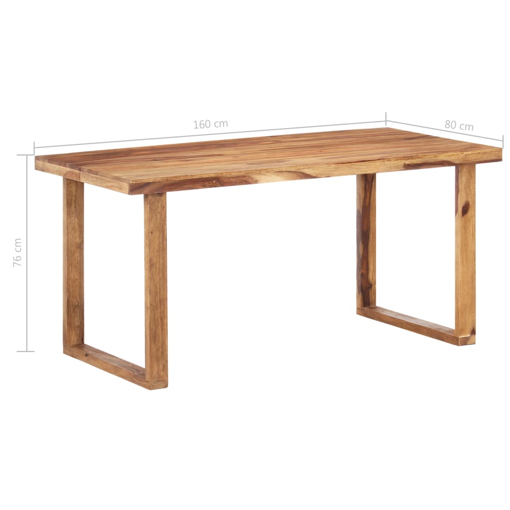 Table à manger 110x50x76 cm en bois d'acacia massif