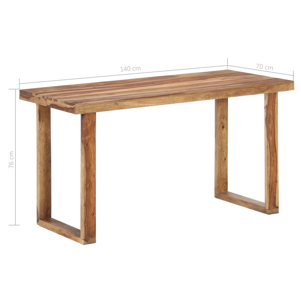 Table à manger 110x50x76 cm en bois d'acacia massif