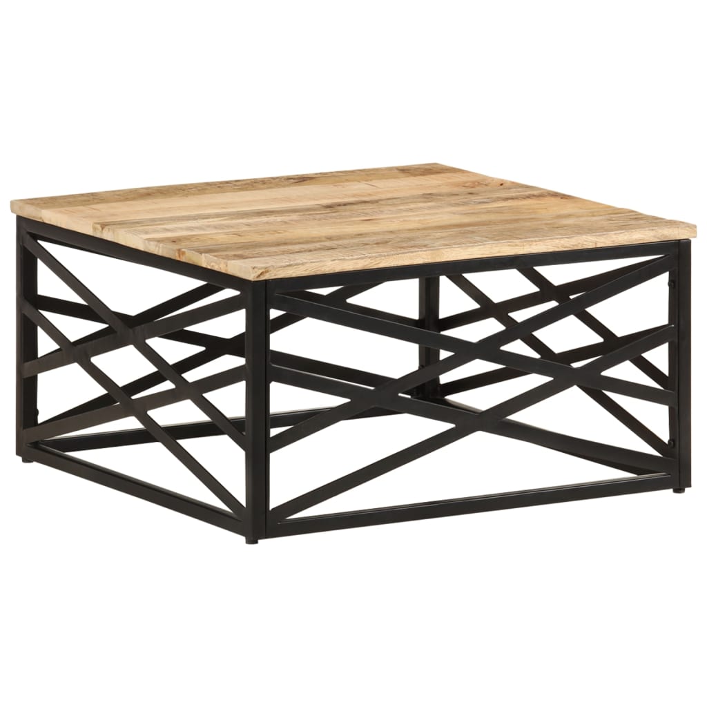 Table basse 68x68x35 cm en manguier massif