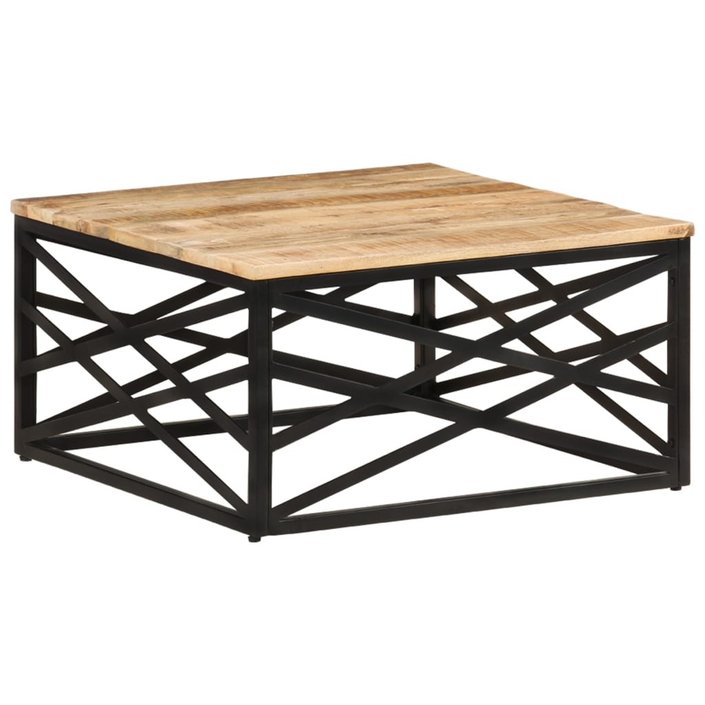 Table basse 68x68x35 cm en manguier massif