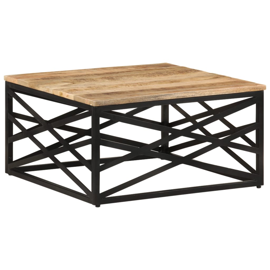 Table basse 68x68x35 cm en manguier massif