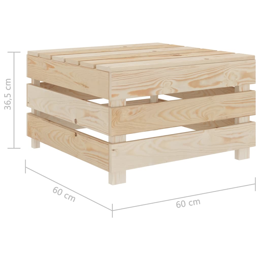 2-delige Loungeset pallet hout