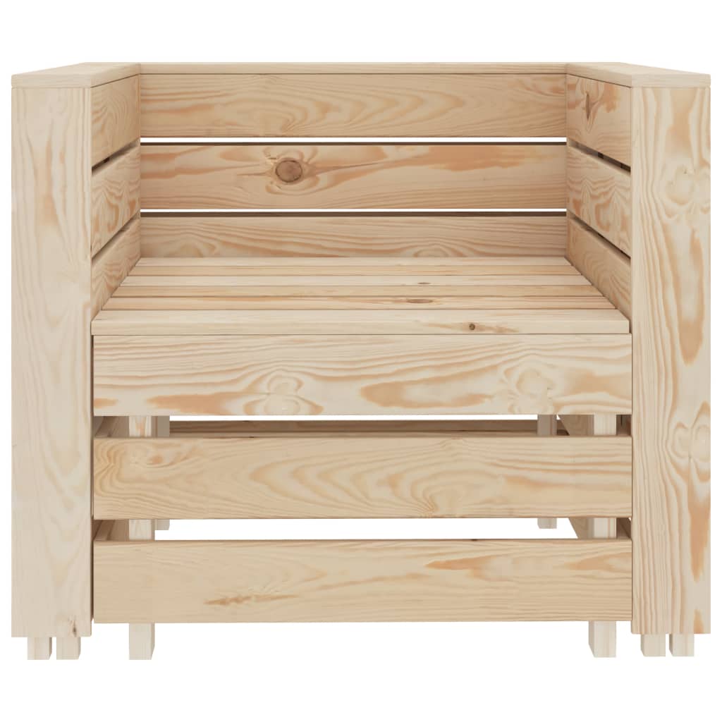 2-delige Loungeset pallet hout