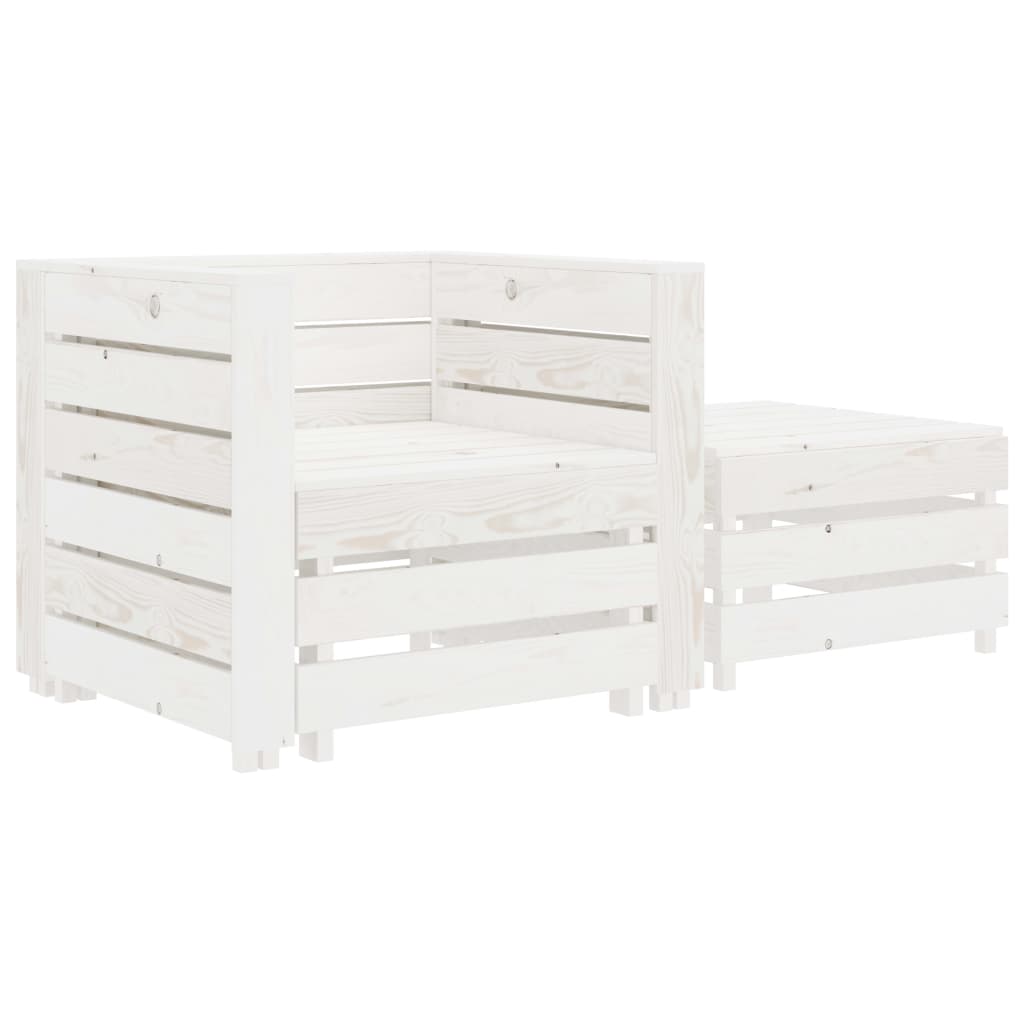 2-delige Loungeset pallet hout