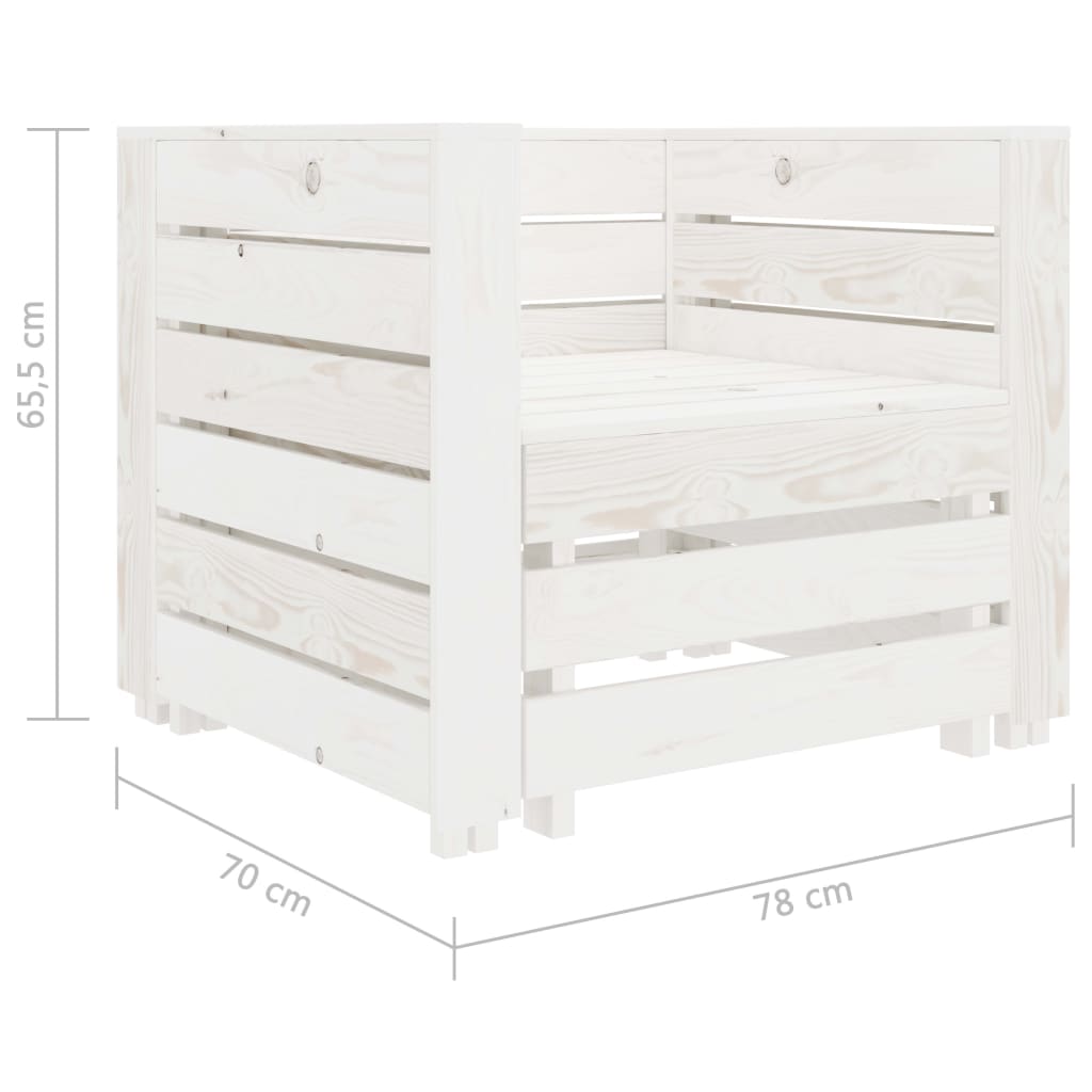 2-delige Loungeset pallet hout