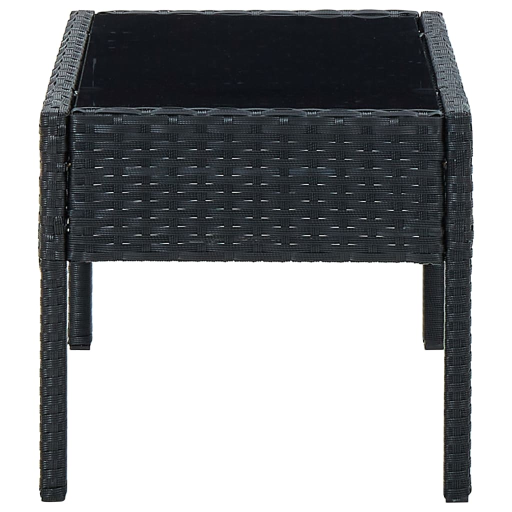 Tuintafel 75x40x37 cm poly rattan