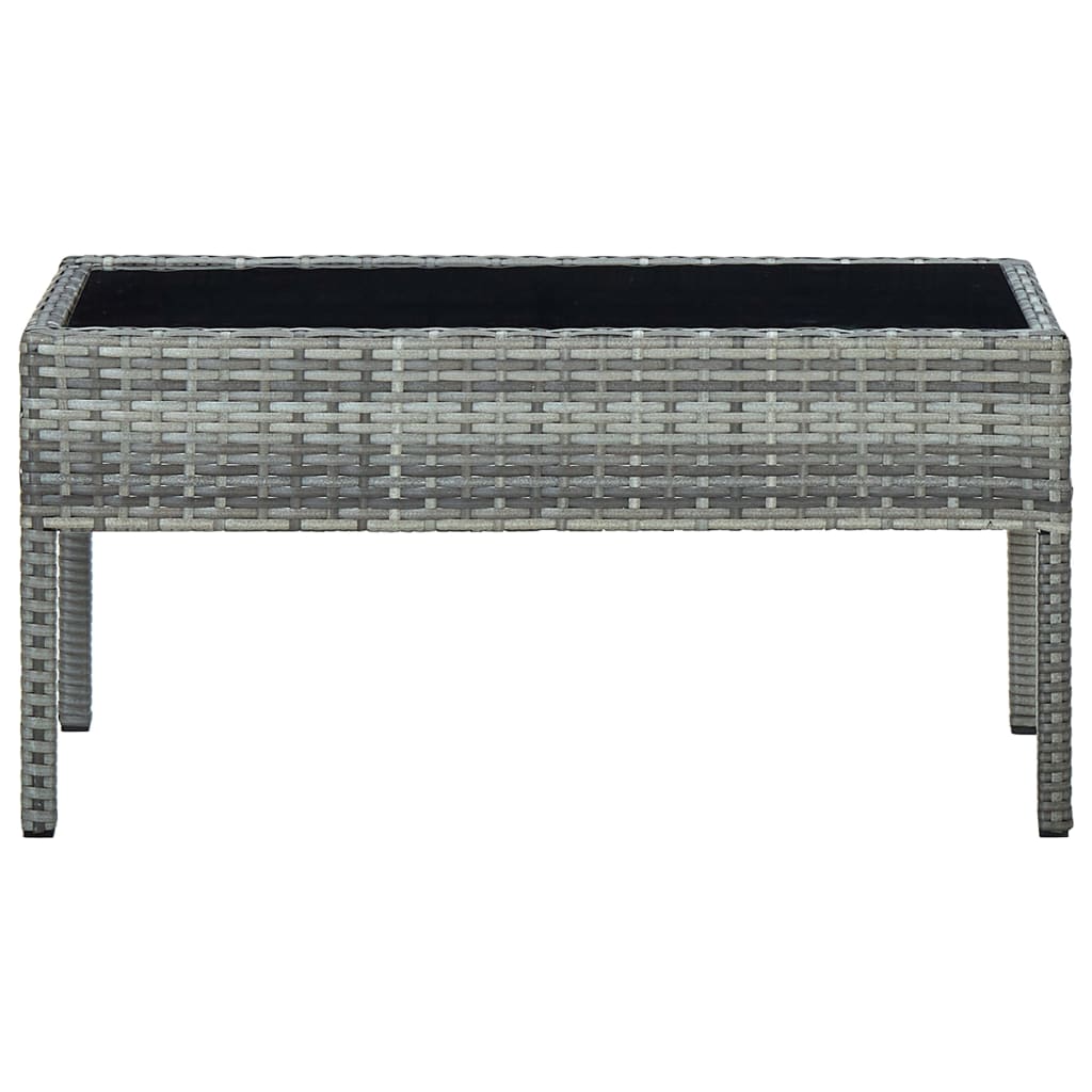 Tuintafel 75x40x37 cm poly rattan