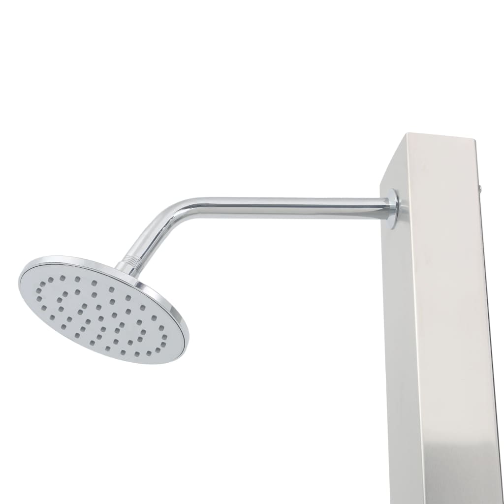 Douche extérieure avec receveur en acier inoxydable HKC