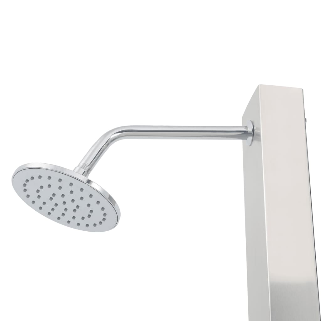 Douche extérieure avec receveur en acier inoxydable HKC