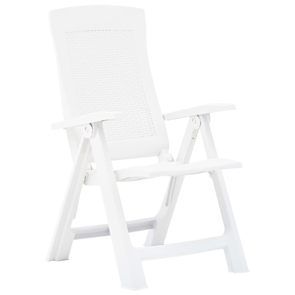 Chaises de jardin 2 pcs réglables en plastique