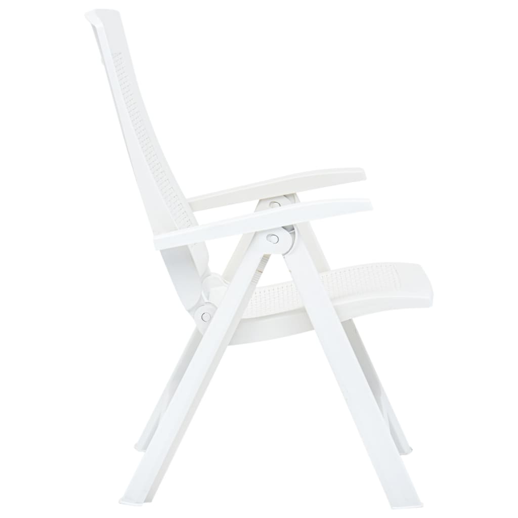 Chaises de jardin 2 pcs réglables en plastique