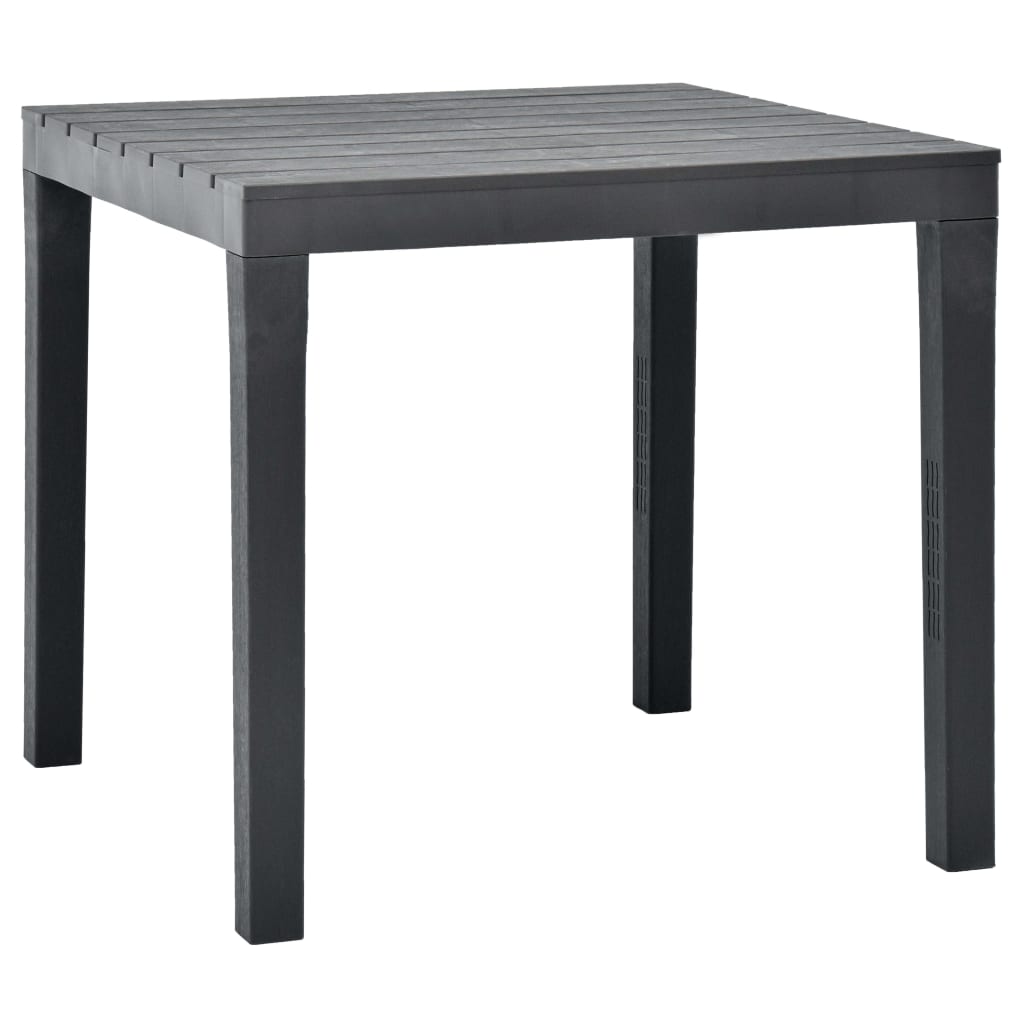 Table de jardin 78x78x72 cm en plastique