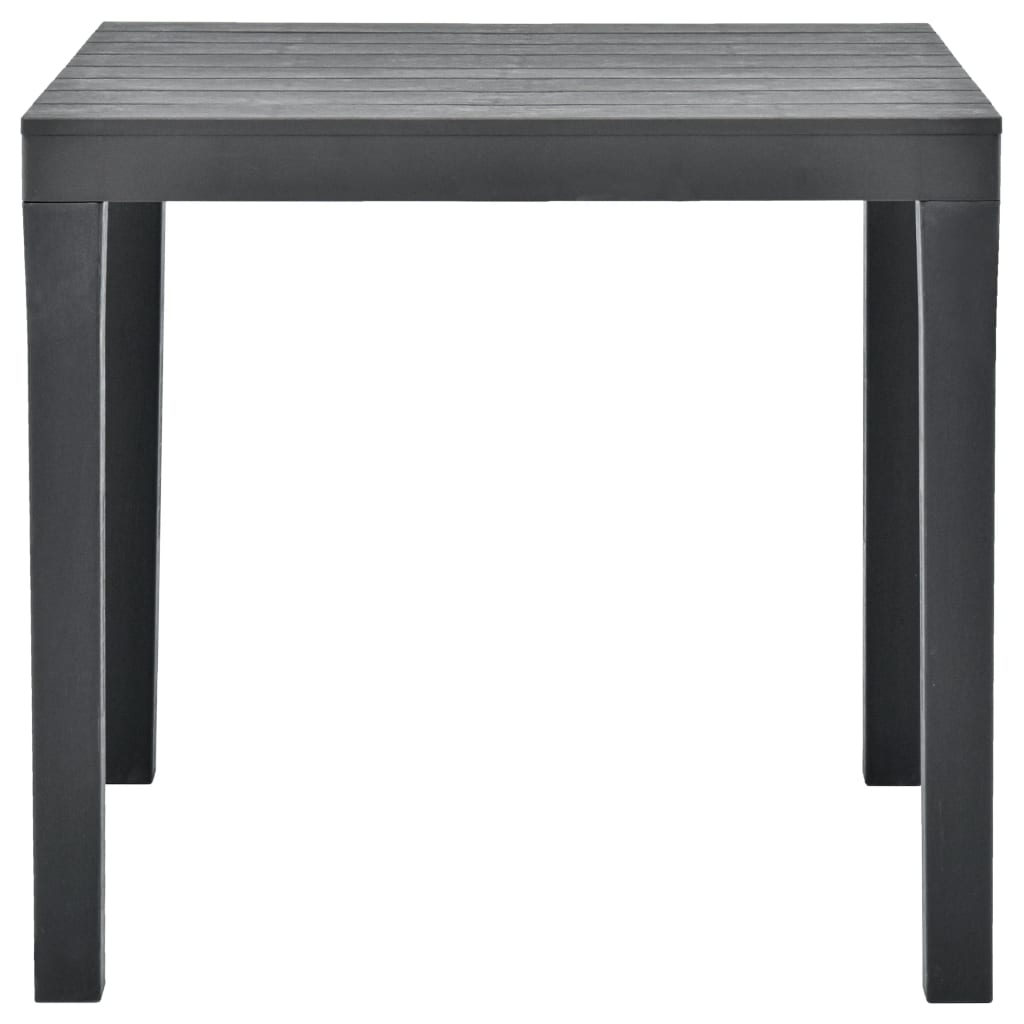 Table de jardin 78x78x72 cm en plastique