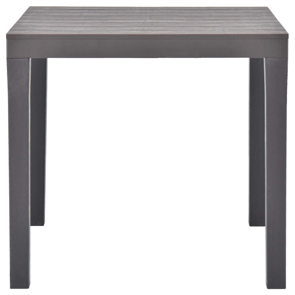 Table de jardin 78x78x72 cm en plastique