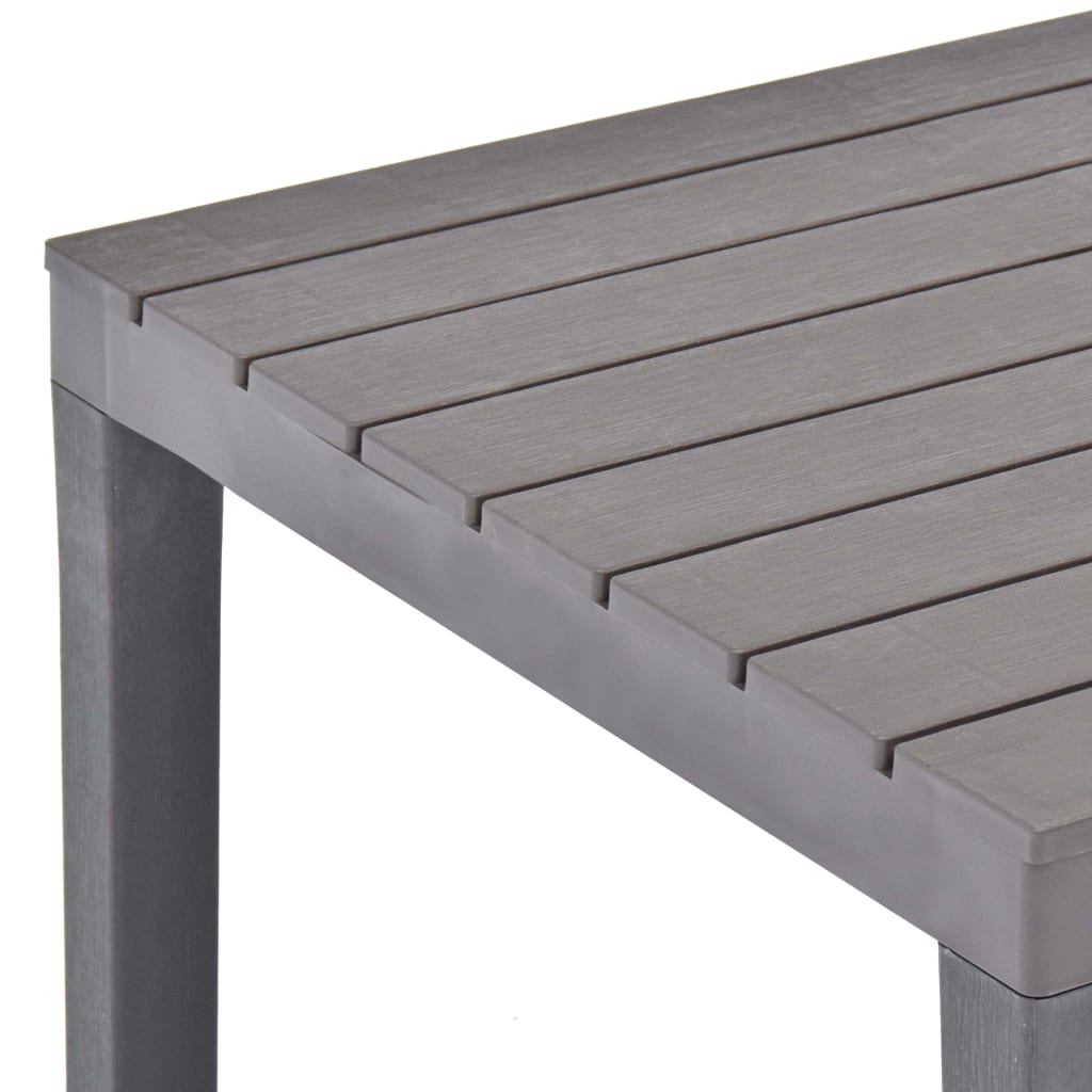 Table de jardin 78x78x72 cm en plastique