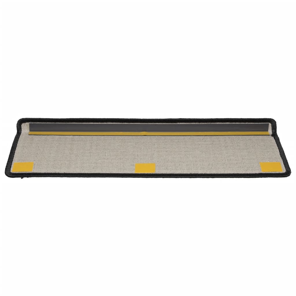 Tapis d'escalier 15 pcs 65x21x4 cm doré