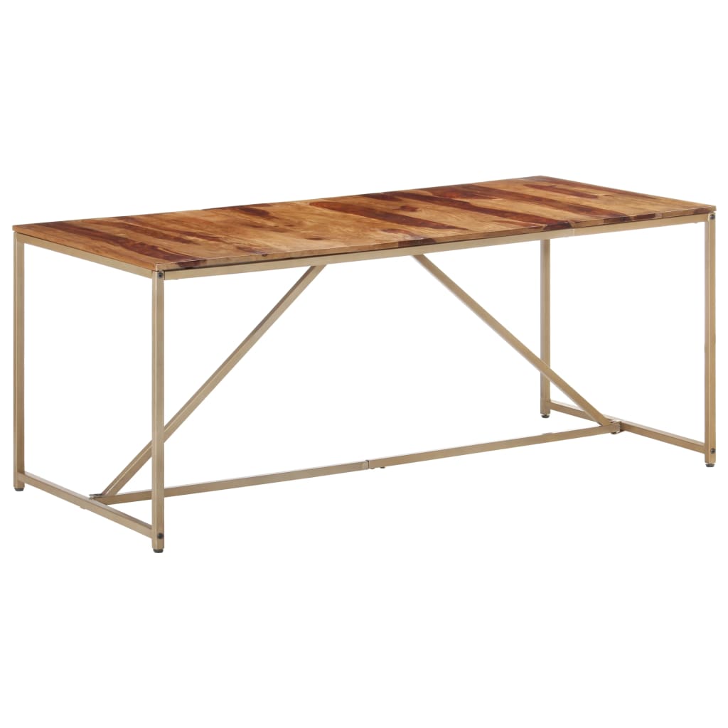 Table à manger 180x90x76 cm en bois de Sesham massif