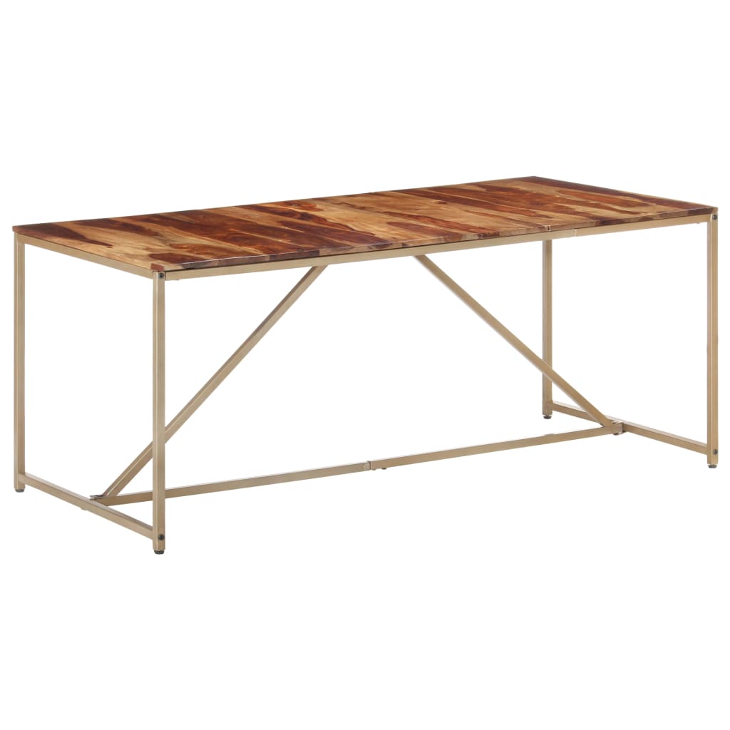 Table à manger 180x90x76 cm en bois de Sesham massif