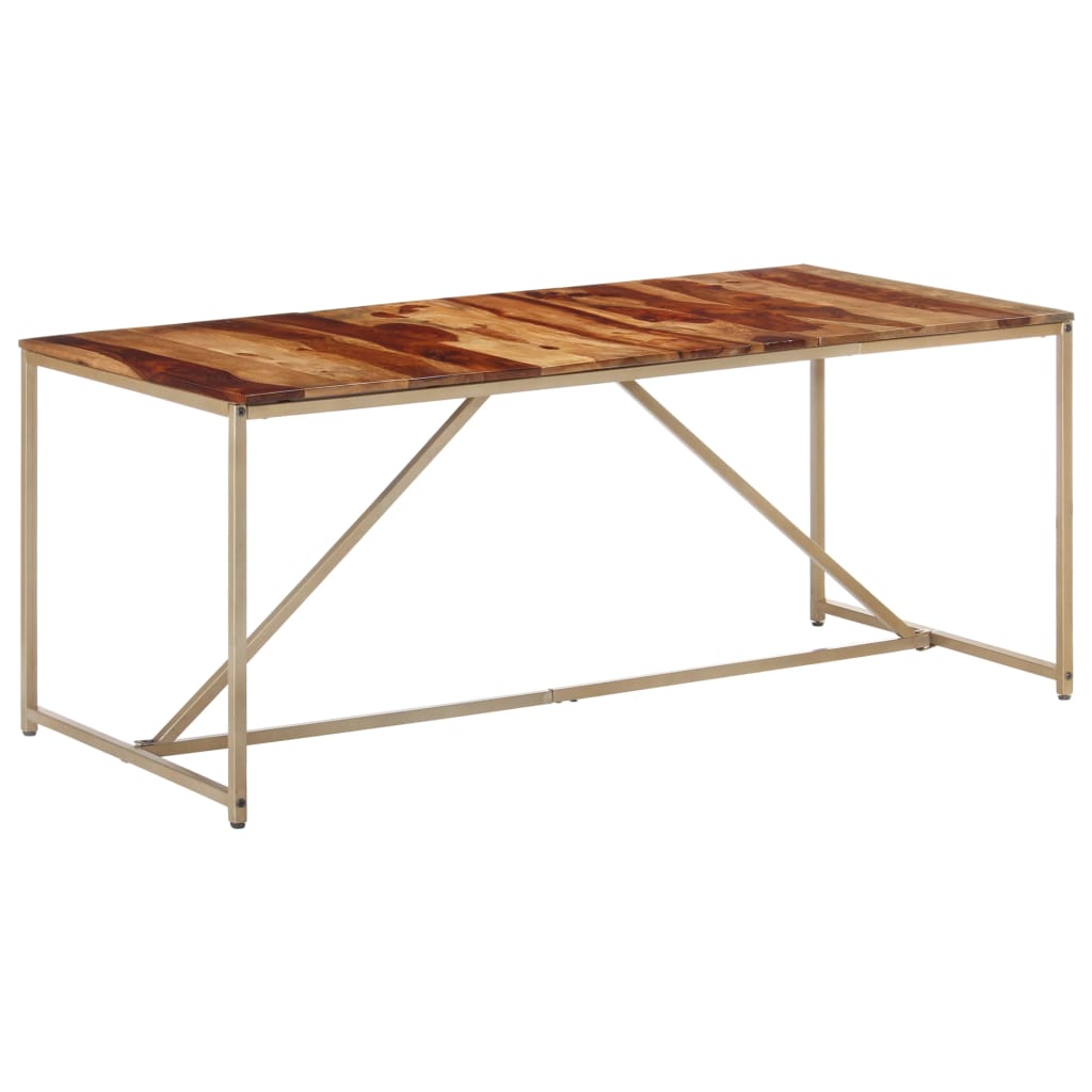 Table à manger 180x90x76 cm en bois de Sesham massif