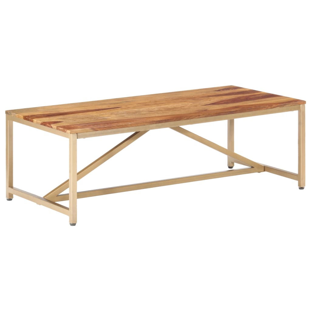 Table basse 120x60x40 cm en bois de Sesham massif