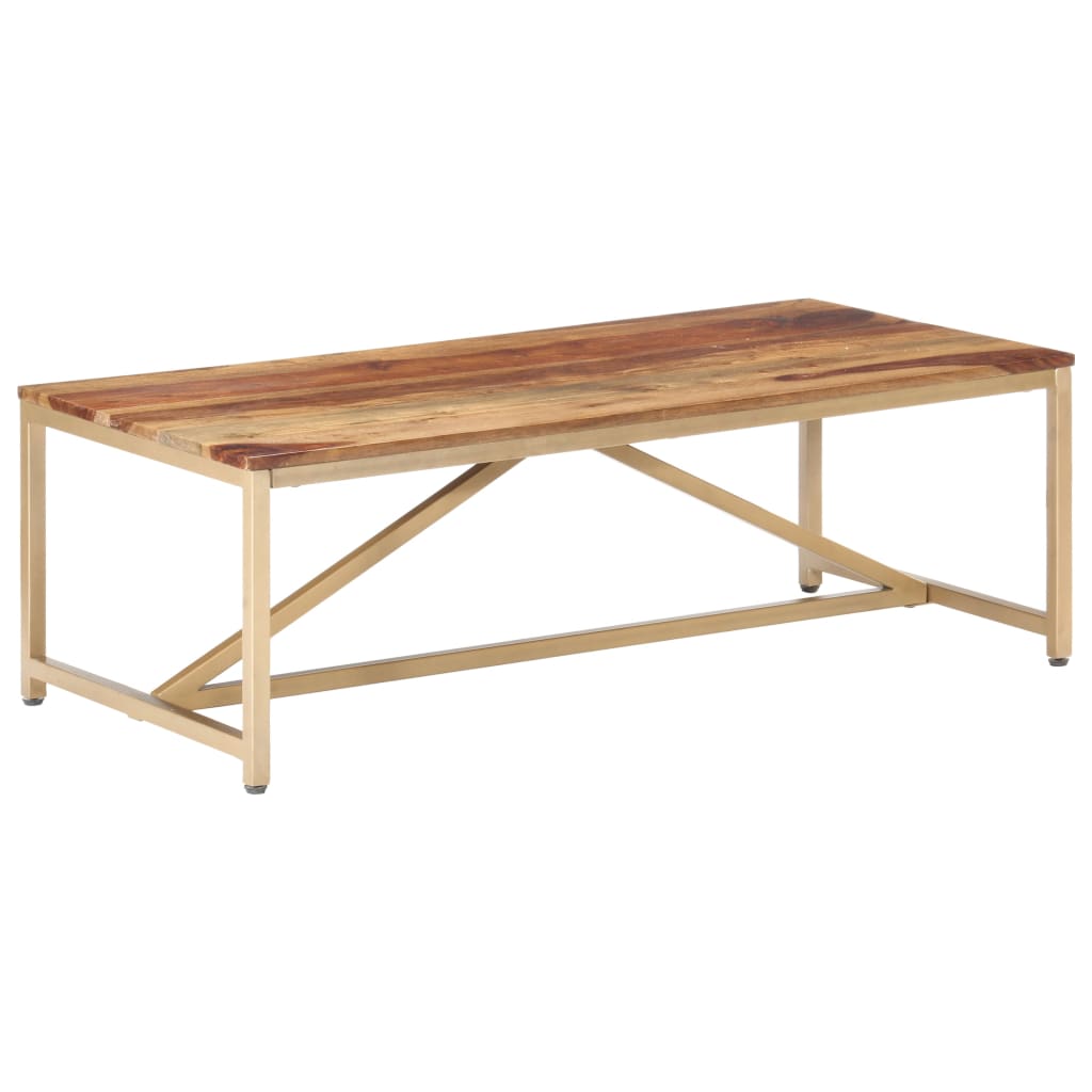 Table basse 120x60x40 cm en bois de Sesham massif