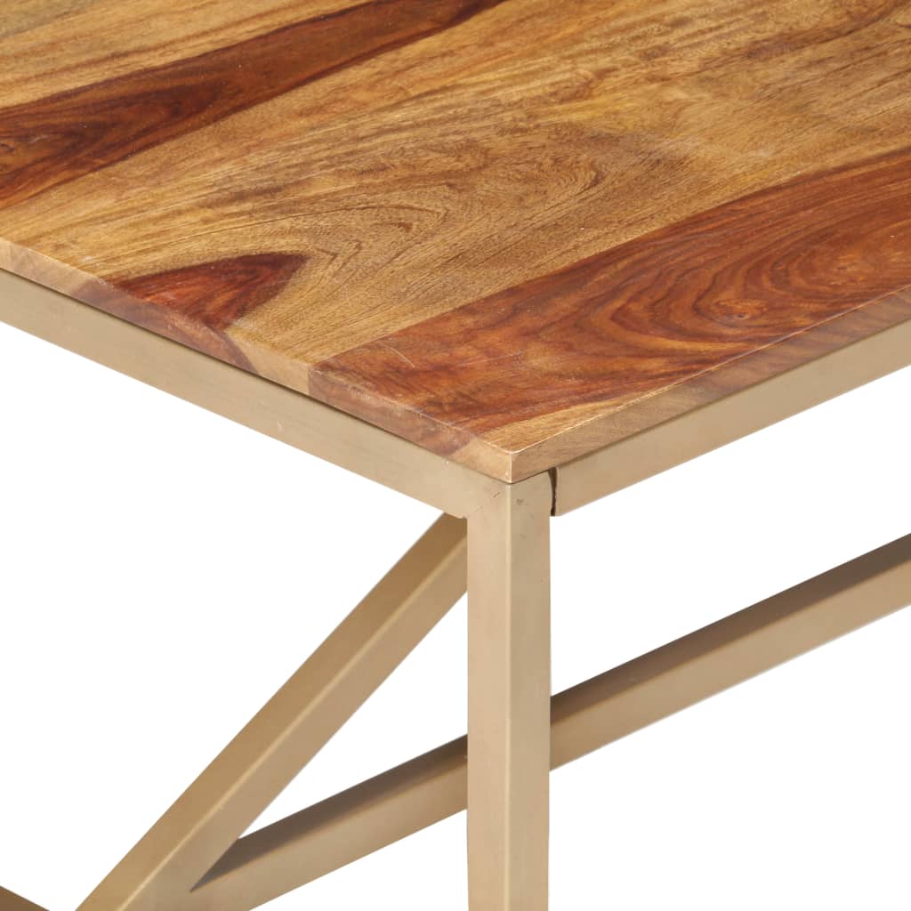 Table basse 120x60x40 cm en bois de Sesham massif