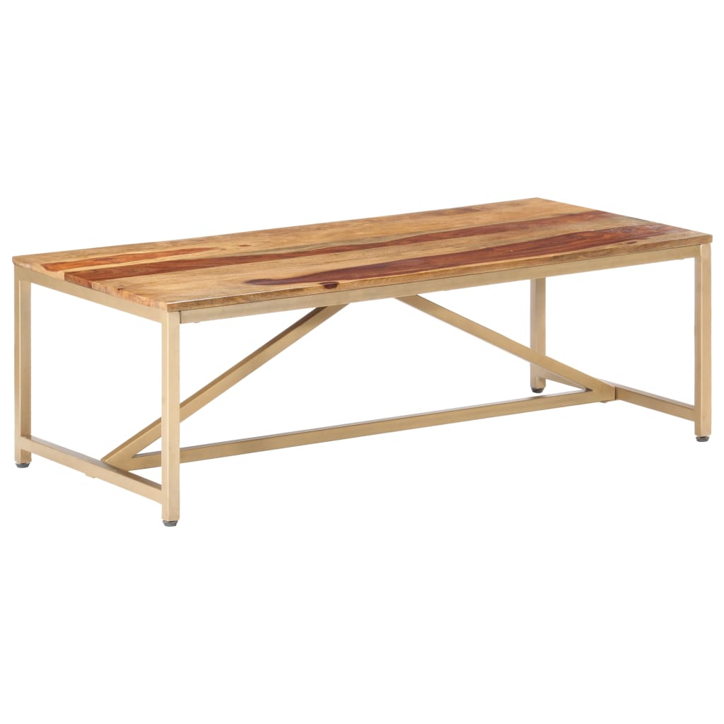 Table basse 120x60x40 cm en bois de Sesham massif