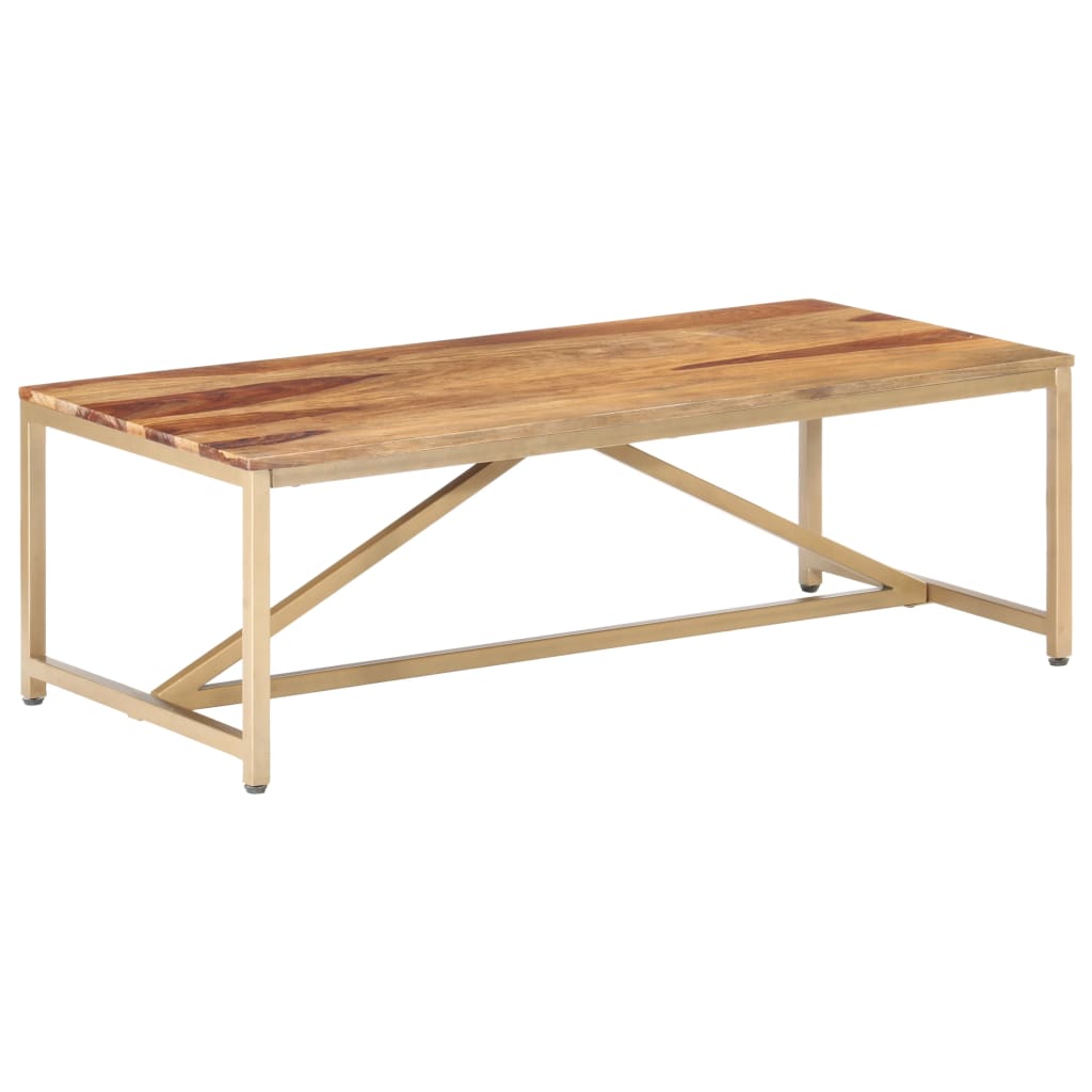 Table basse 120x60x40 cm en bois de Sesham massif