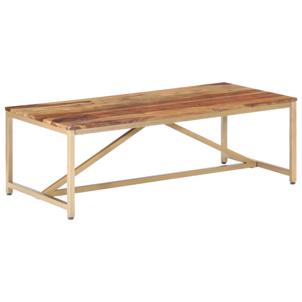 Table basse 120x60x40 cm en bois de Sesham massif