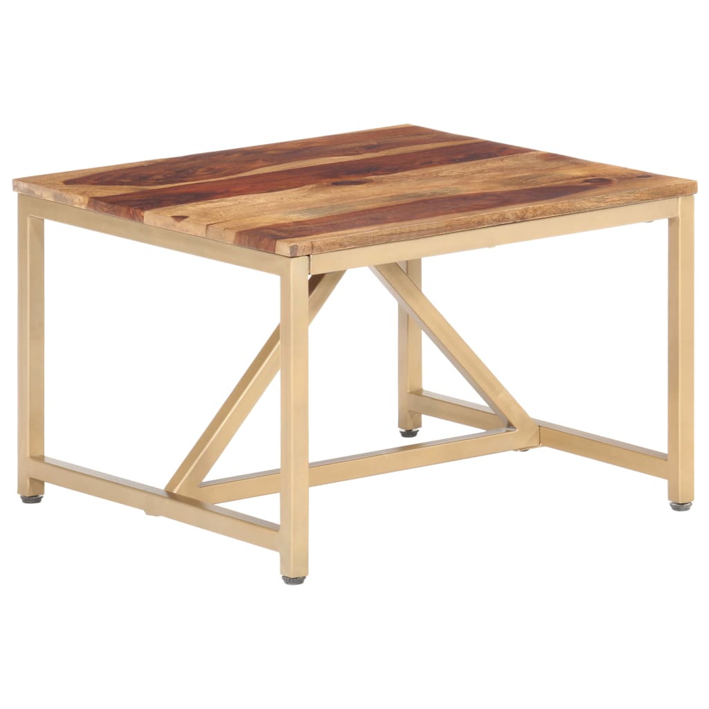 Table d'appoint 60x60x40 cm en bois de Sesham massif