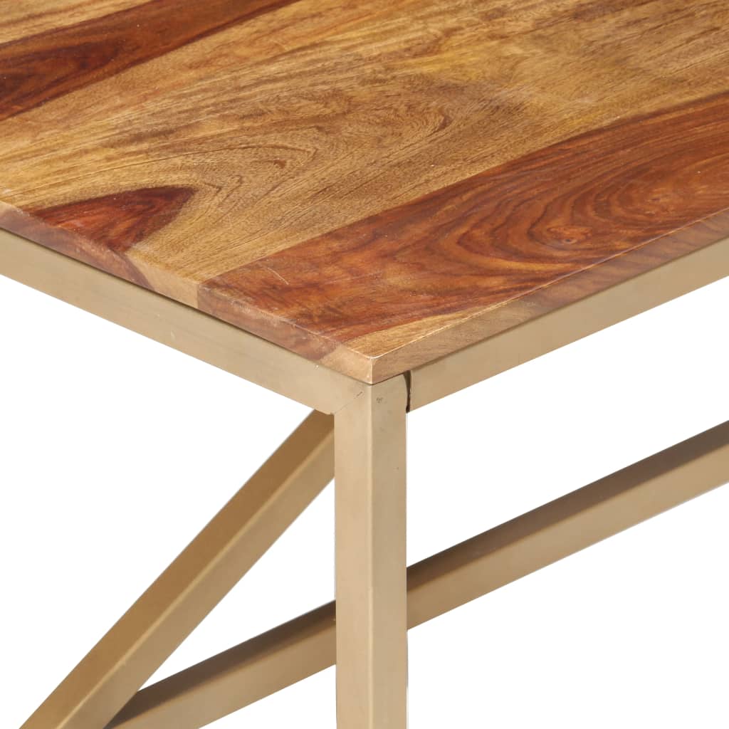 Table d'appoint 60x60x40 cm en bois de Sesham massif