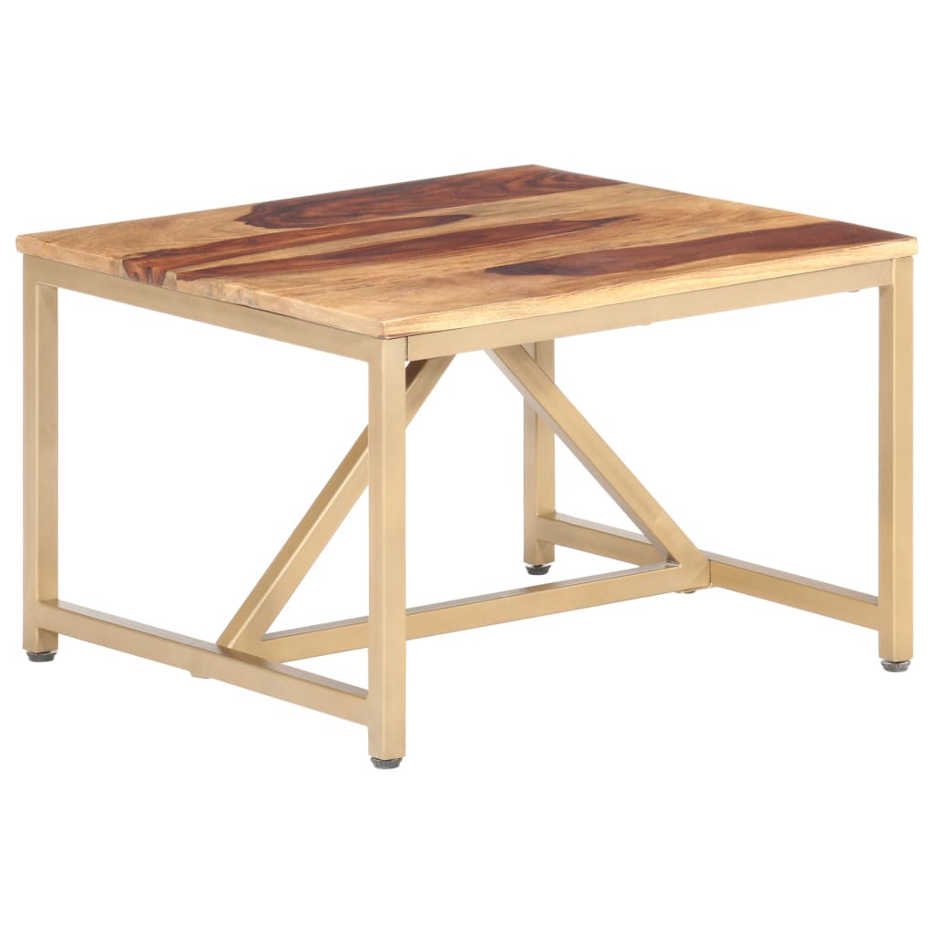 Table d'appoint 60x60x40 cm en bois de Sesham massif