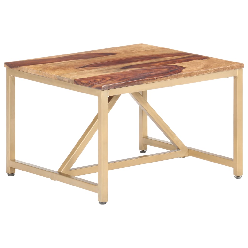 Table d'appoint 60x60x40 cm en bois de Sesham massif