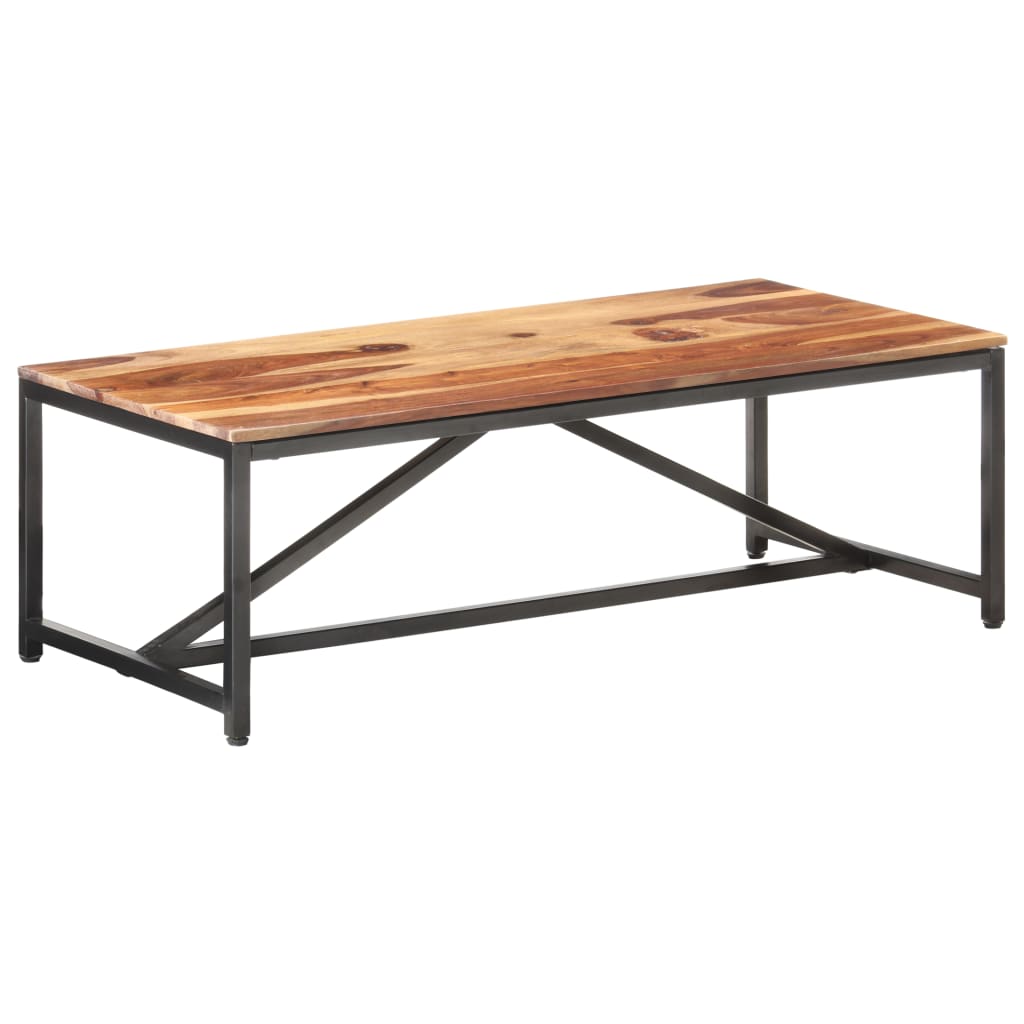 Table basse 120x60x40 cm en bois de Sesham massif