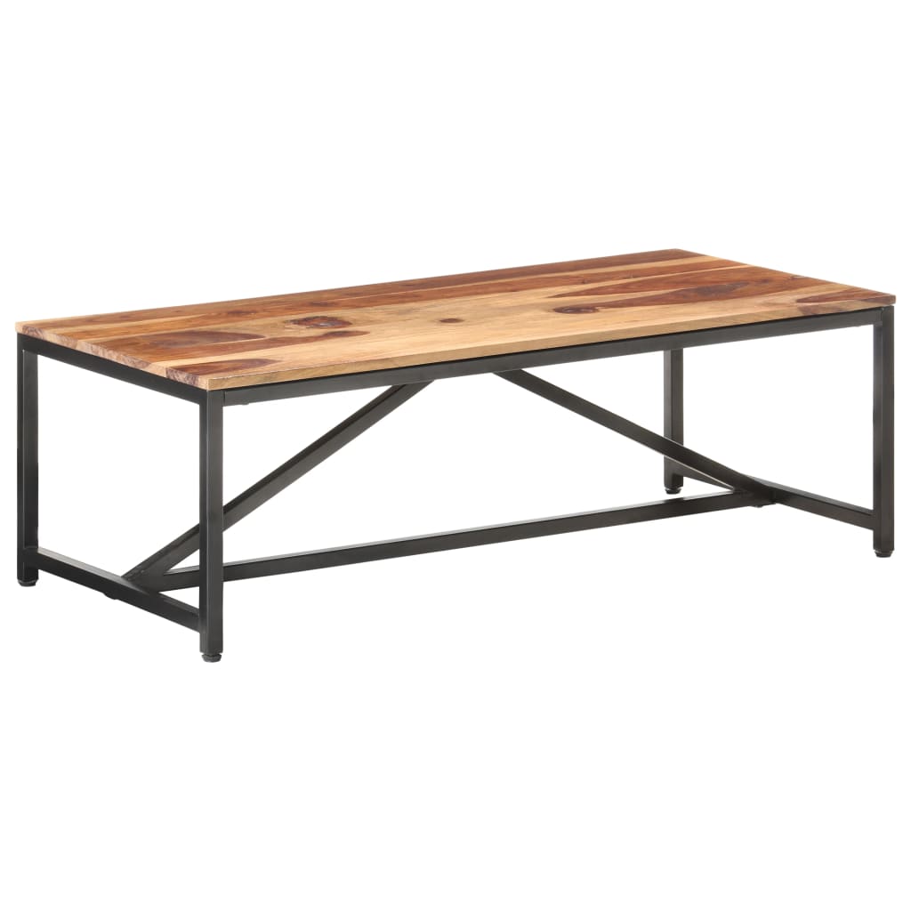 Table basse 120x60x40 cm en bois de Sesham massif