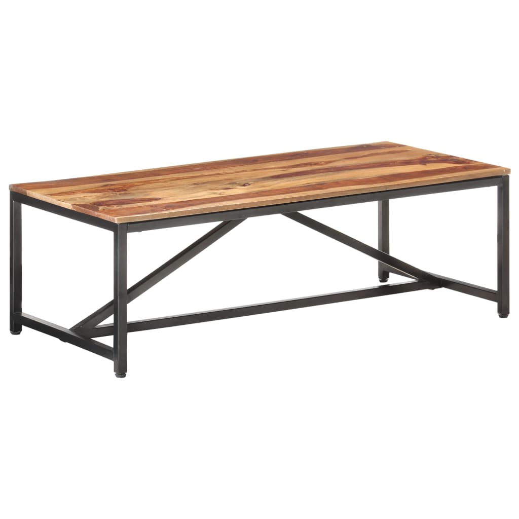 Table basse 120x60x40 cm en bois de Sesham massif