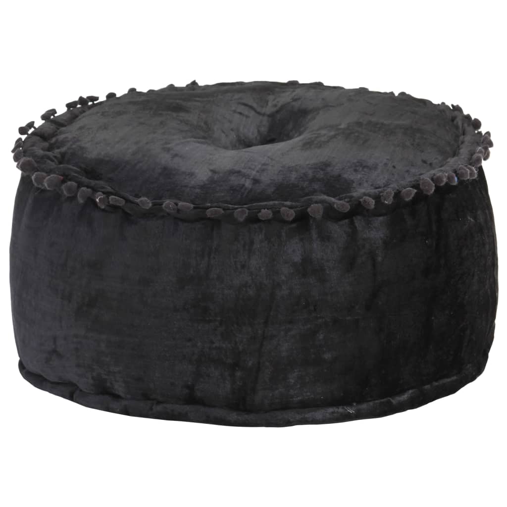 Pouf rond 40x20 cm velours