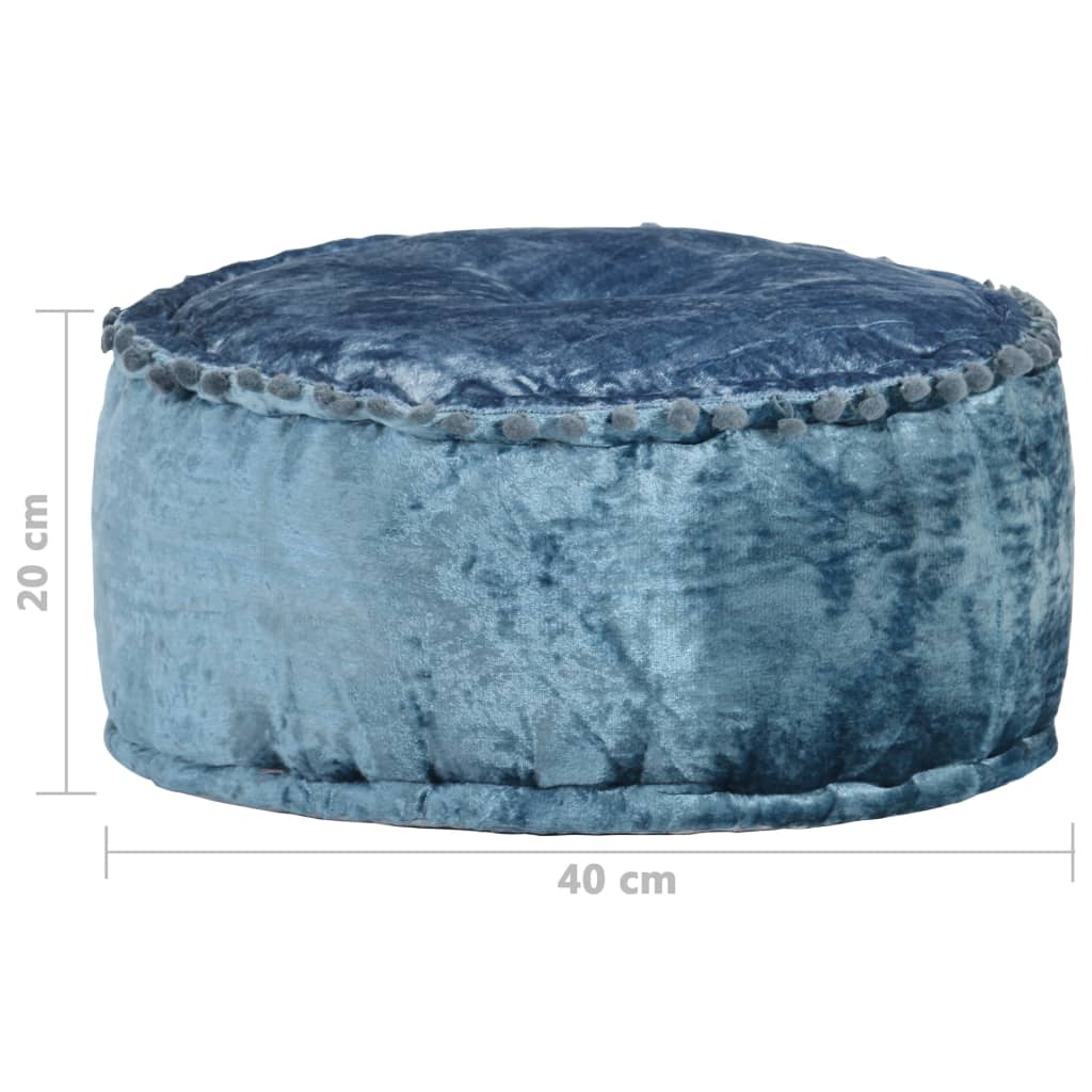 Pouf rond 40x20 cm velours