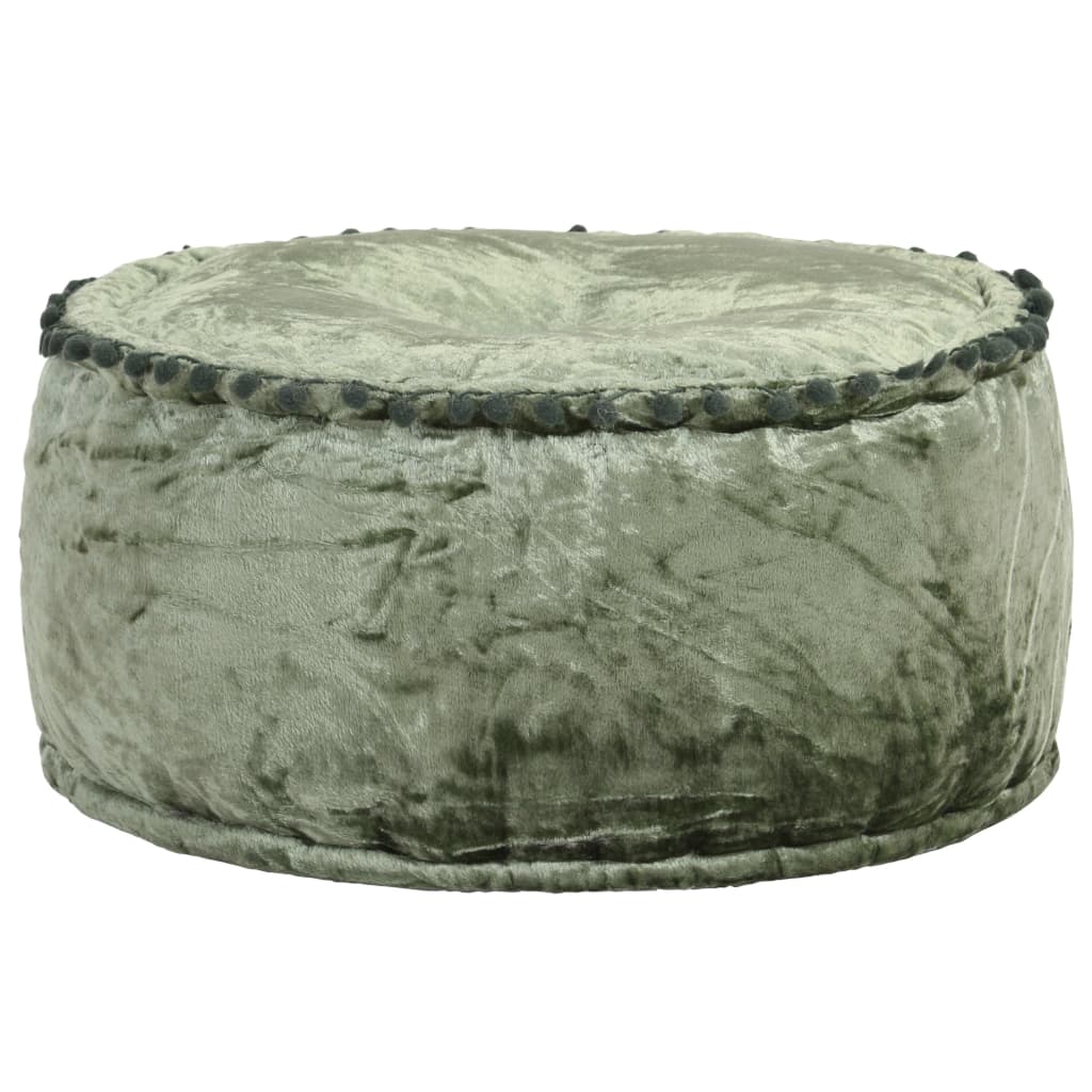 Poef rond 40x20 cm fluweel