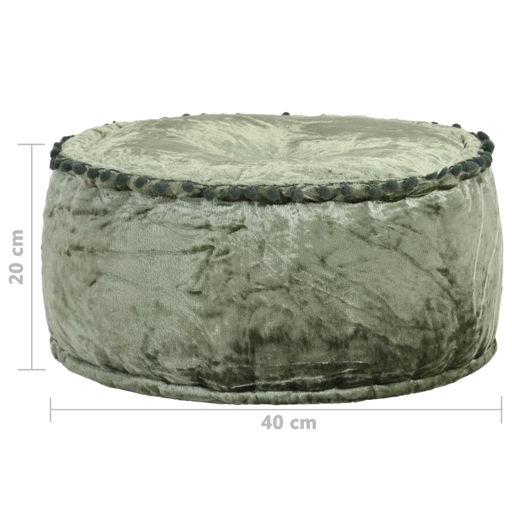 Pouf rond 40x20 cm velours