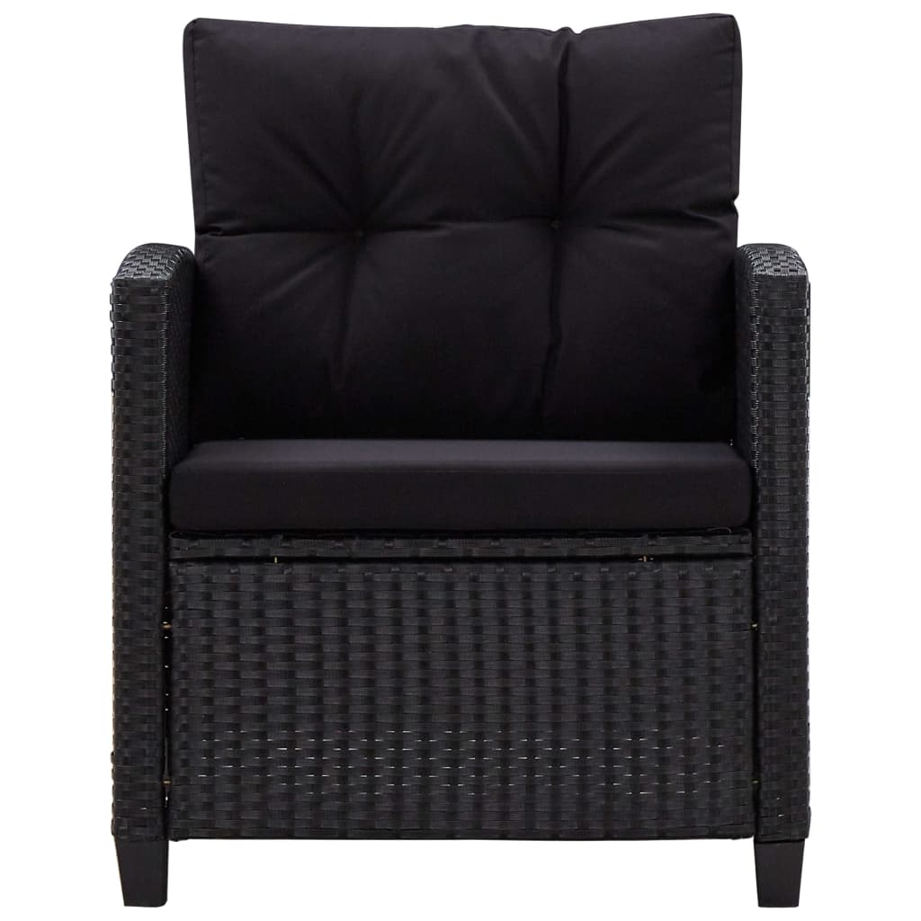 6-delige Loungeset met kussens poly rattan