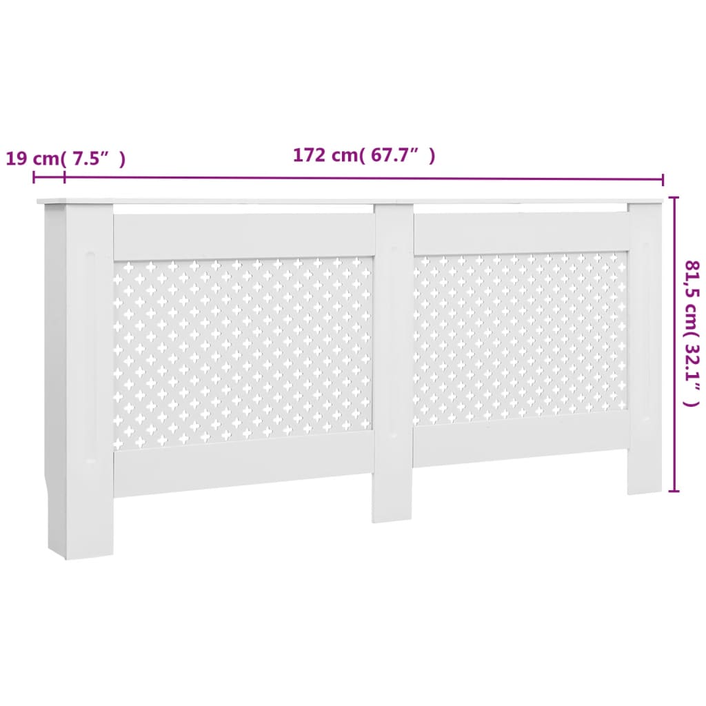 Boîtier de radiateur 78 cm MDF