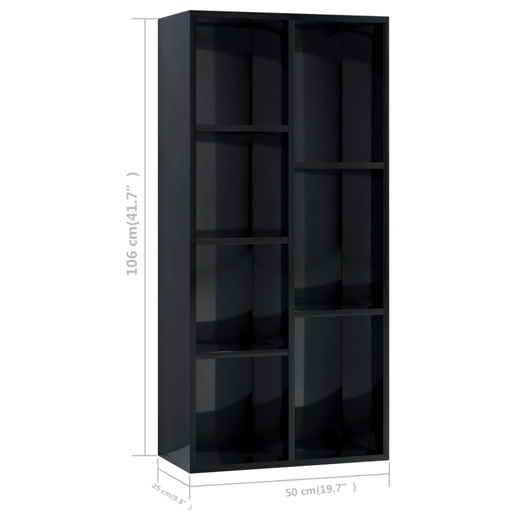 Boekenkast 50x25x106 cm eikenkleurig