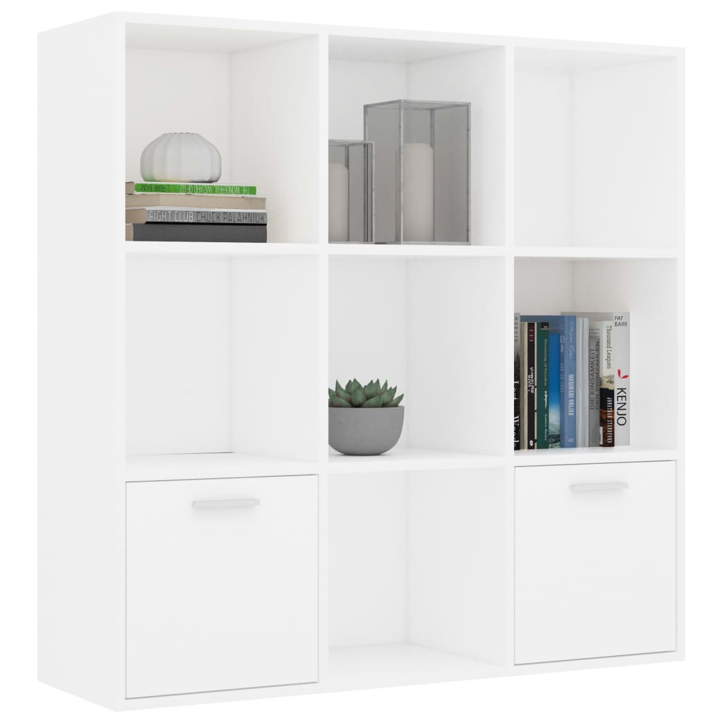 Boekenkast 98x30x98 cm eikenkleurig