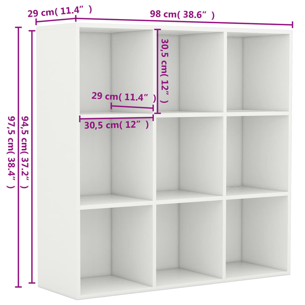 Boekenkast 98x29x97,5 cm bewerkt hout