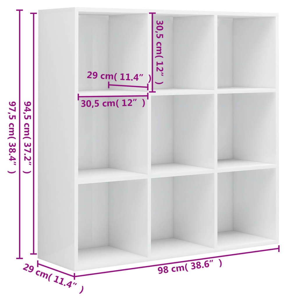 Boekenkast 98x29x97,5 cm bewerkt hout