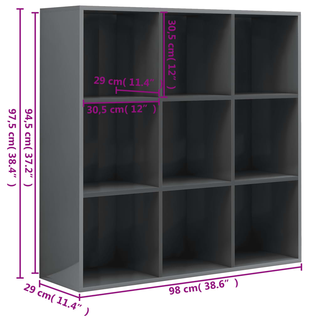 Boekenkast 98x29x97,5 cm bewerkt hout