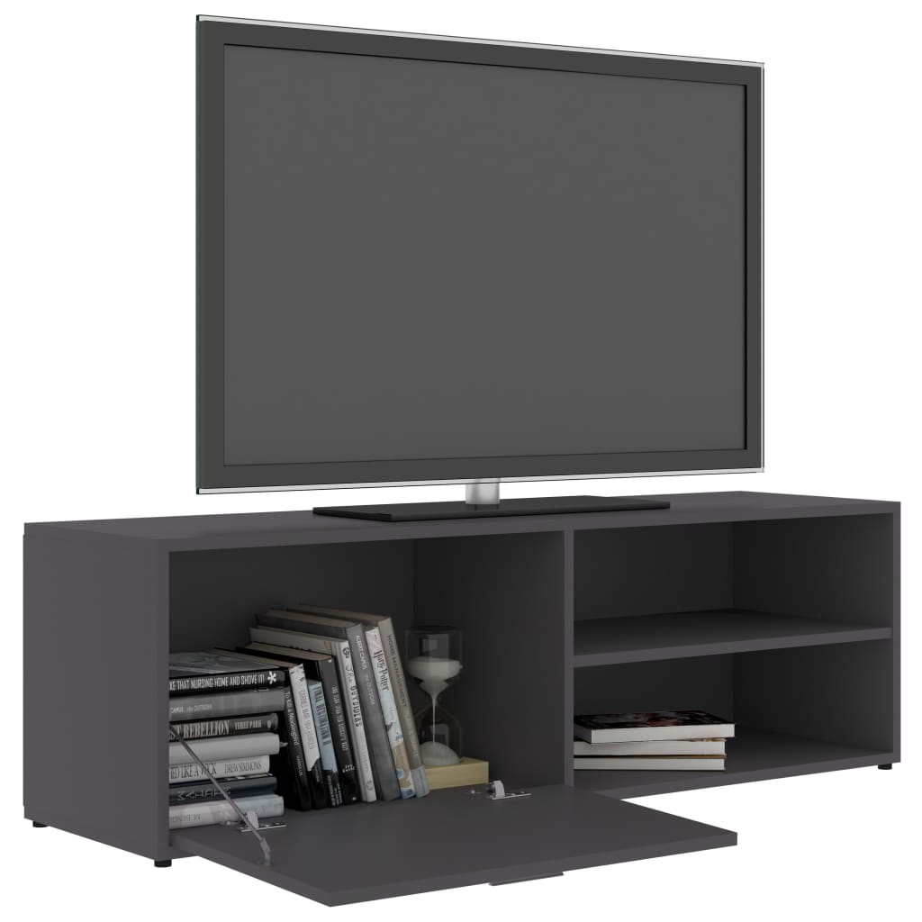 Meuble TV 120x34x37 cm en bois travaillé